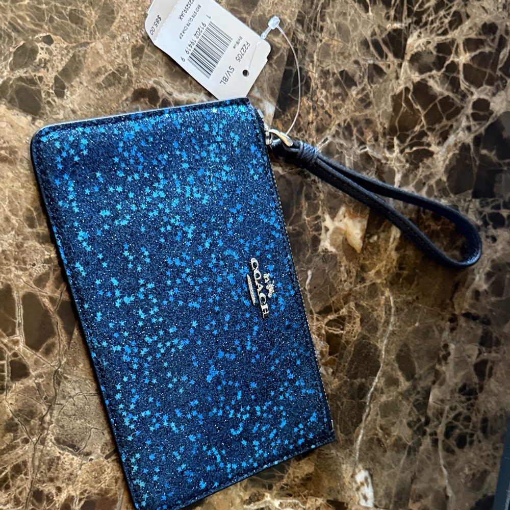 Coach Sparkling Blue Wristlet